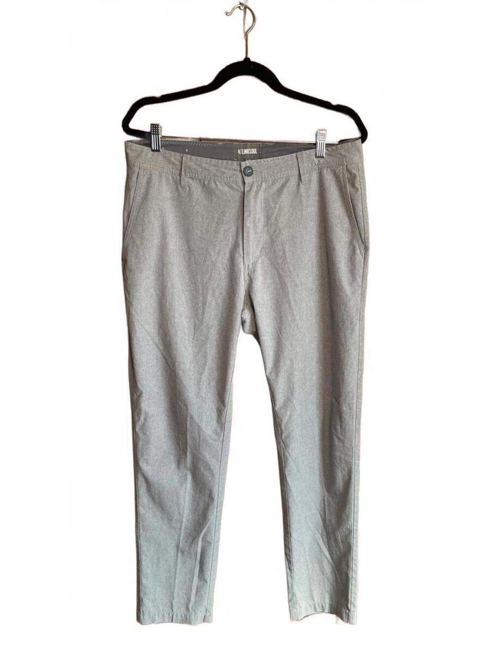 Linksoul Men's Casual Pants Gray Size 34S